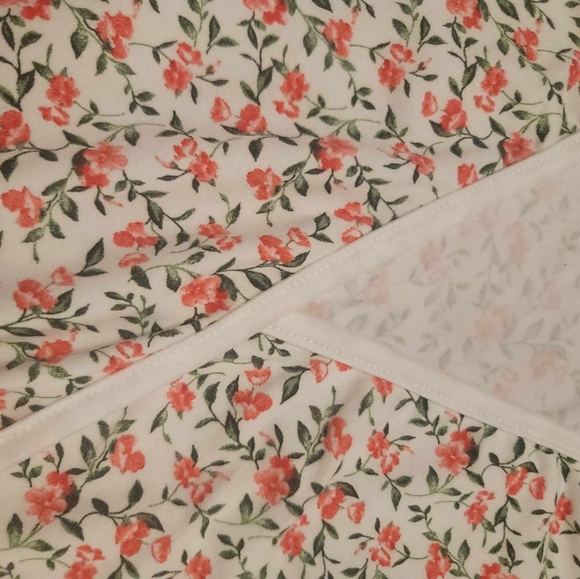 Ivory Floral Surplice Tiered Midi Dress - Picture 3 of 3